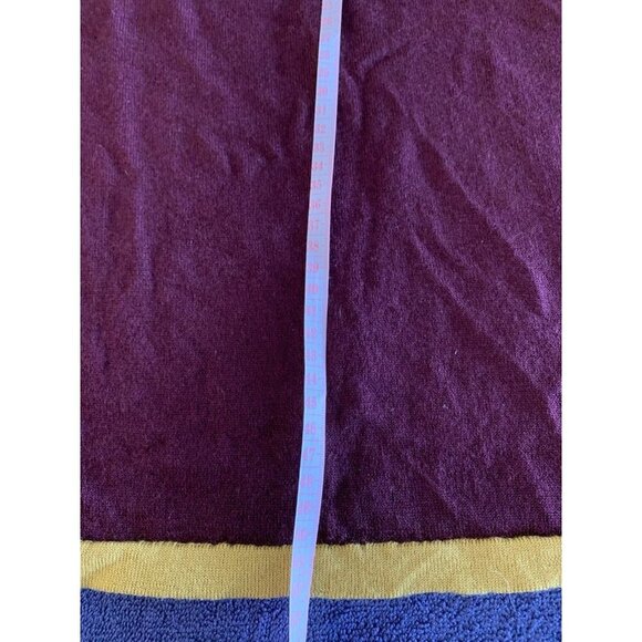 Bartolini Merino Wool Sweater Kids XL Made In Italy Burgundy Wine Red Mustard - Picture 6 of 8